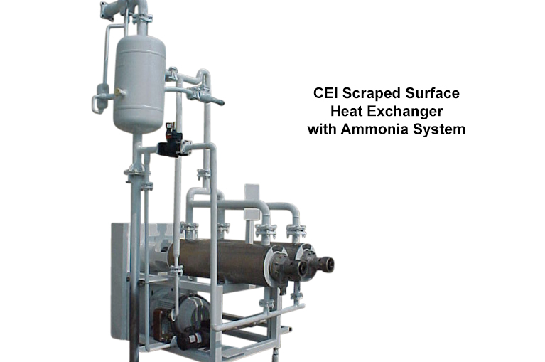 Carmel Engineering - CEI Scraped Surface Heat Exchanger with Ammonia System