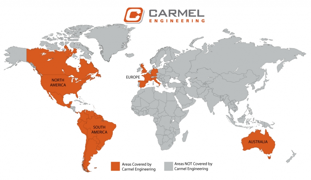 Carmel Engineering – Customer Map Carmel Engineering - Customer Map